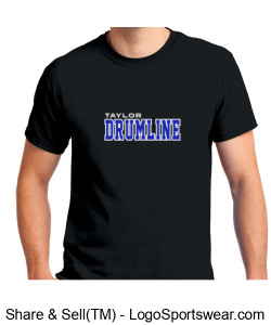 Spirit Gear "Drumline" Text Logo TShirt pre-shrunk 100% cotton Design Zoom