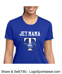 JET Mama with JET Band logo - Perfomance T-shirt Design Zoom