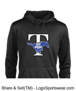 Spirit Gear "JET Band" Adult Hoodie Black Design Zoom