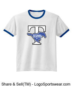 YOUTH Junior Fan Spirit Gear "JET Band and Color Guard" logo youth retro T-shirt Design Zoom