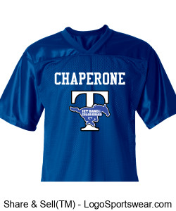 (Optional) "CHAPERONE" men's "JET Band and Color Guard" jersey shirt Design Zoom
