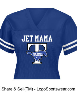 Spirit Gear "JET MAMA" Women's Fan Foootball Jersey Shirt Design Zoom