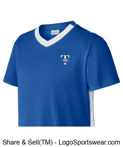 Spirit Gear "Jet Band and Color Guard" logo Adult Cooling Performance V-Neck Crew Design Zoom